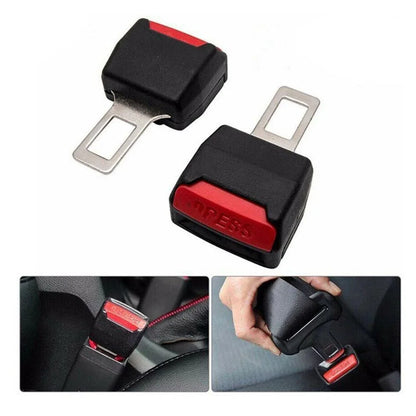 2PCS Car Safety Belt Buckle Extension Clip – Thick Socket Plug & Insert Extender Accessory Tool