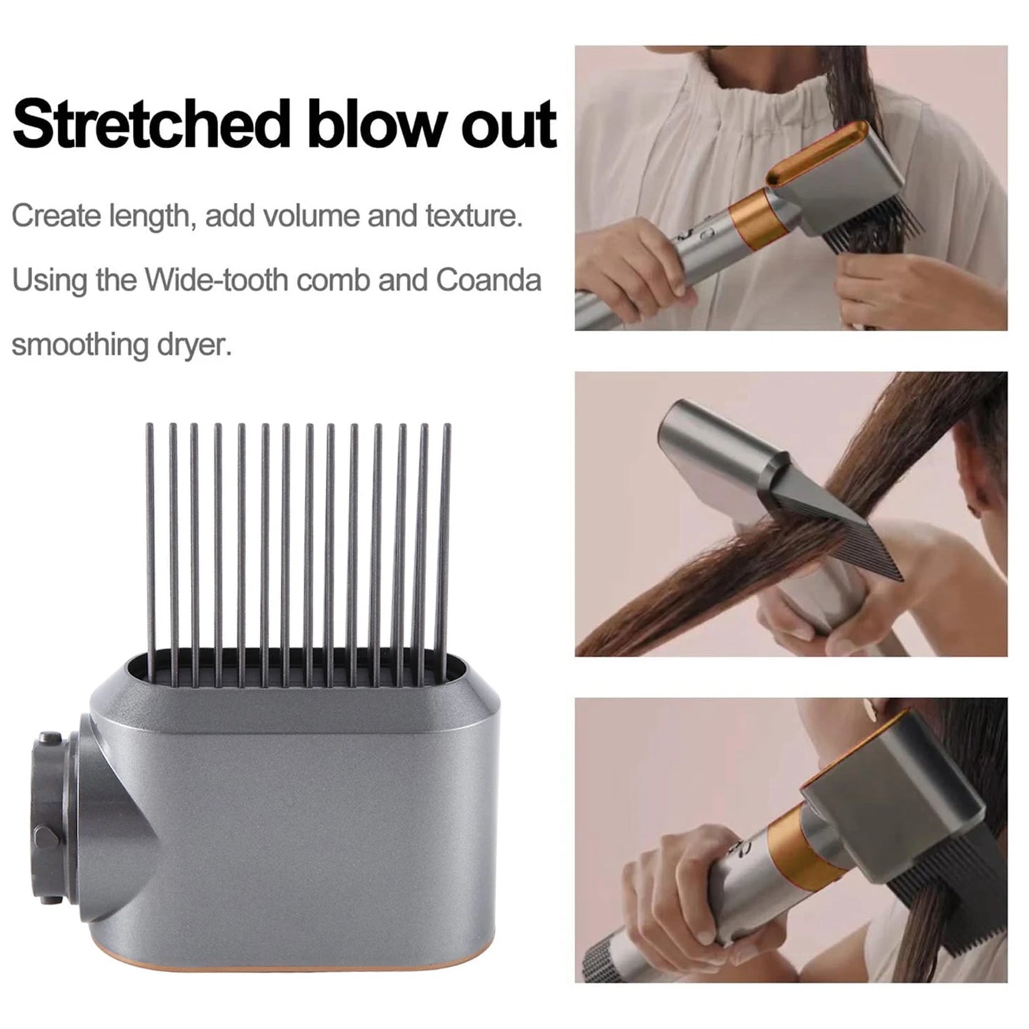 Anti-Flyaway Hair Styling Nozzle for Dyson Airwrap HS01/HS05 – Brush Attachment for Auto Curling & Dryer Accessories