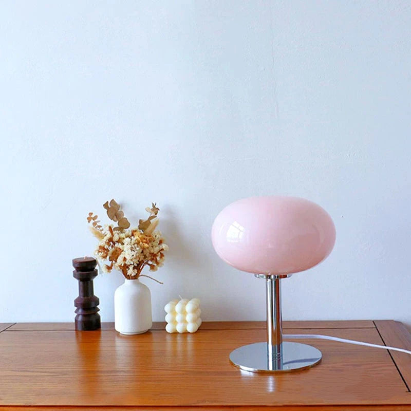 Joylove Girl Bedside Lamp - Lollipop Decorative Table Lamp - Bauhaus Postmodern Minimalist Nordic Retro Glass Table Lamps