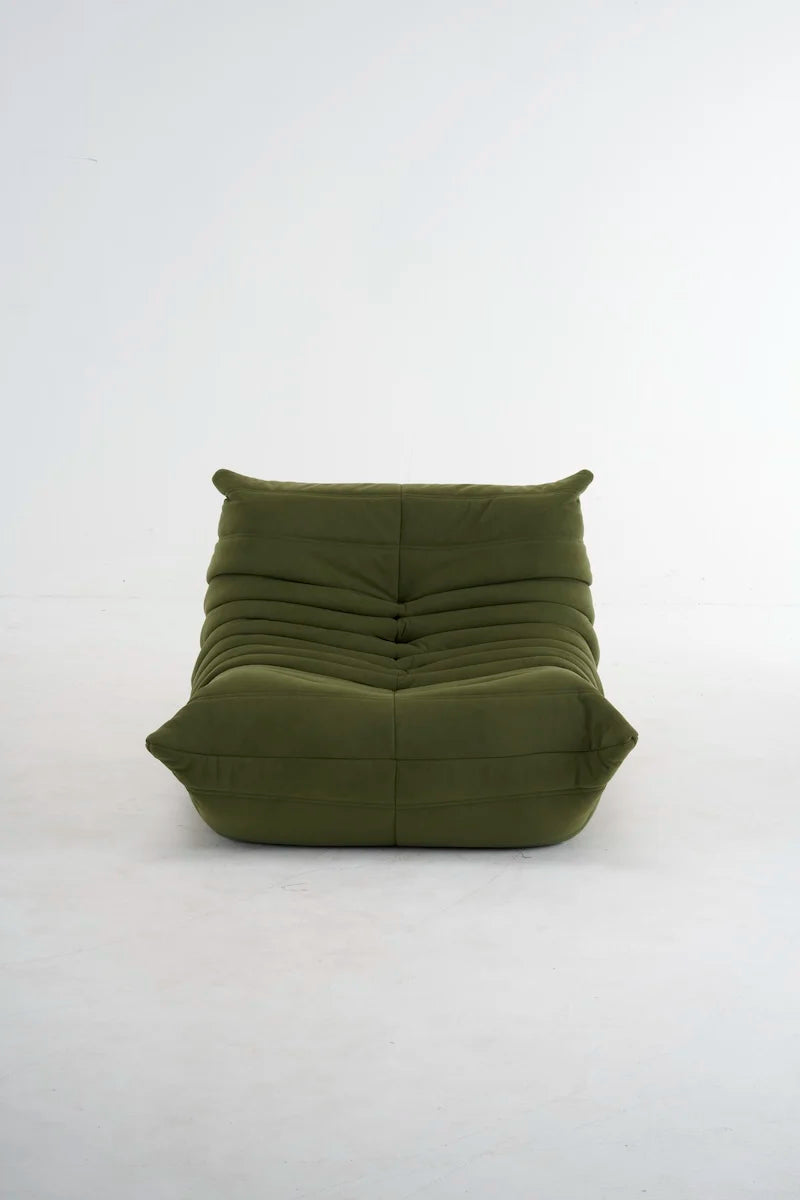 Caterpillar Togo Single Sofa – Tatami-Style Leisure Chair for Living Room or Bedroom, Reading & Relaxing Seat