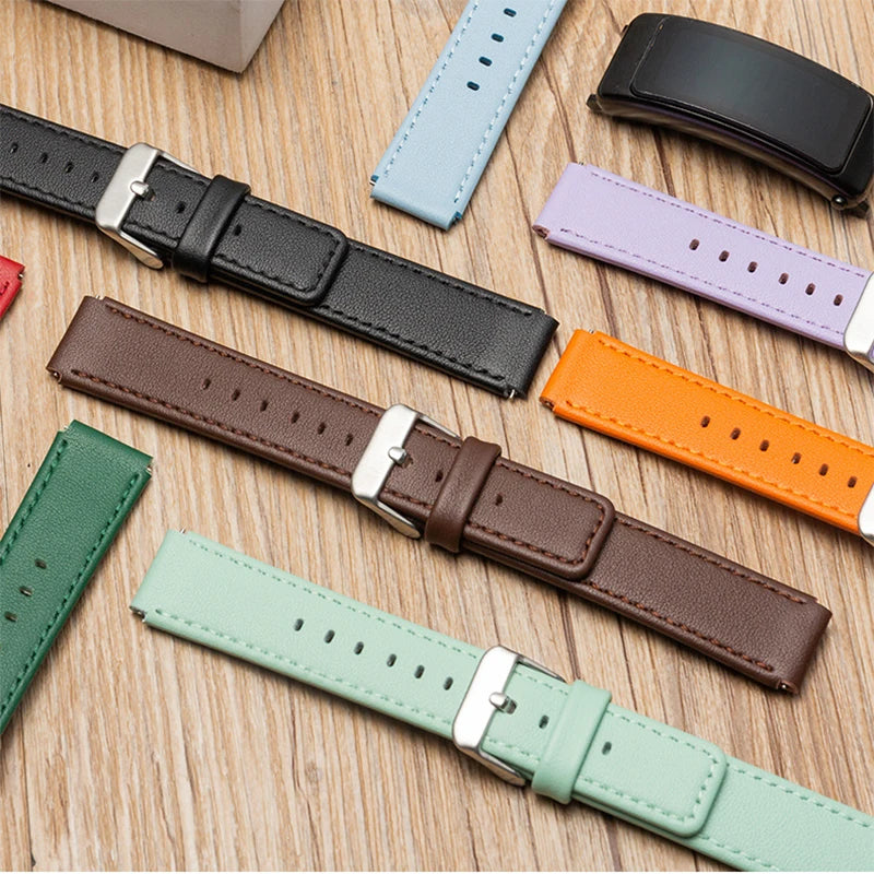 Genuine Leather Strap for Huawei Band 8/9 – Fashionable Watch Band Loop with Clasp for Men & Women