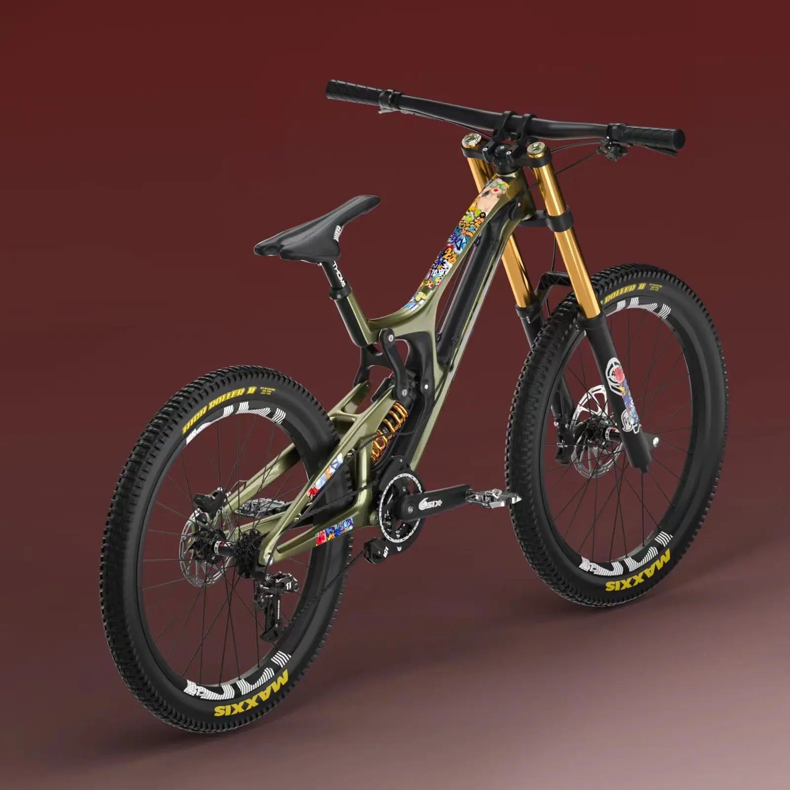 ENLEE Mountain Bike Protection Film 3M Frame Stickers for Color Chang