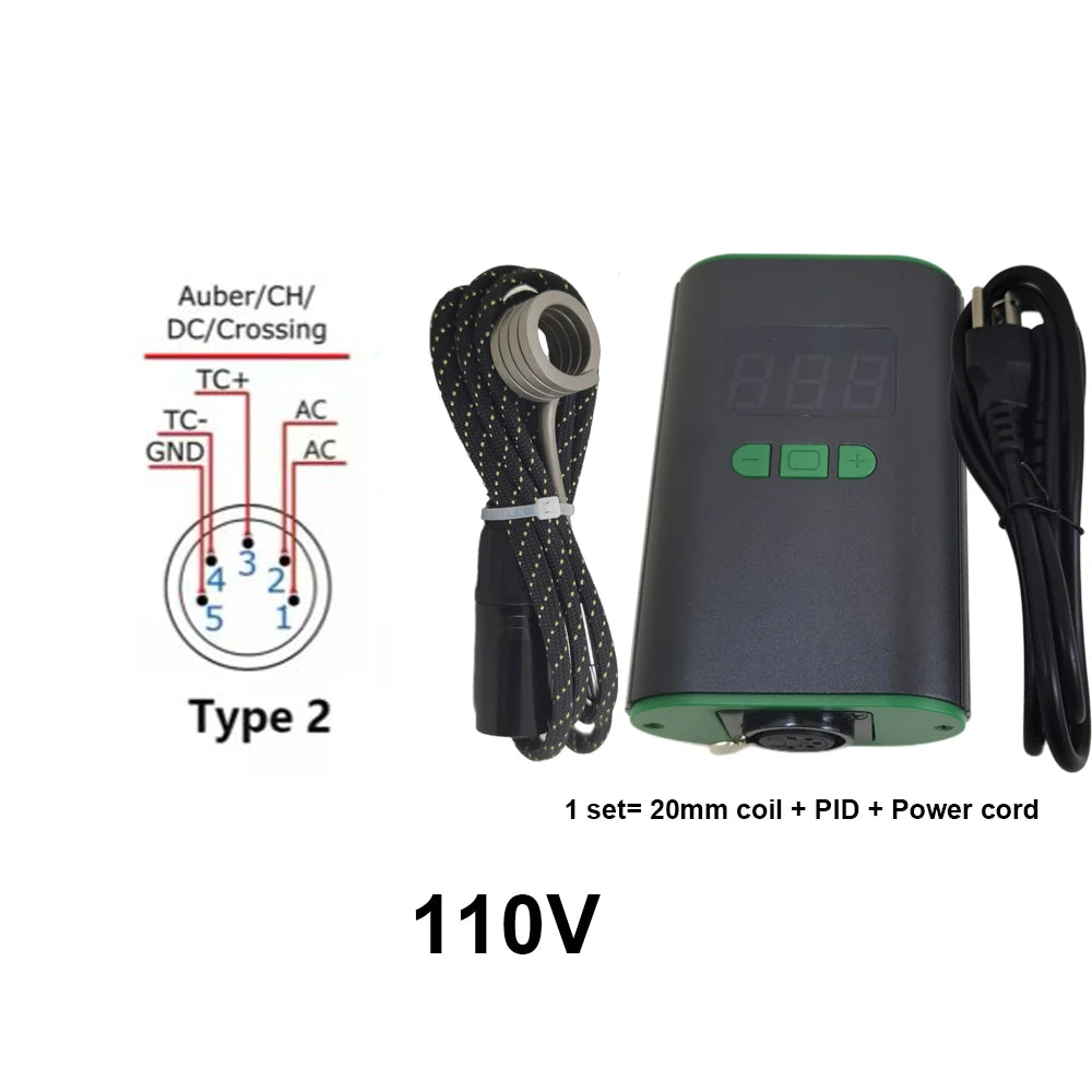 Electronic Nail PID Temperature Controller – Portable Heating Coil Control Box