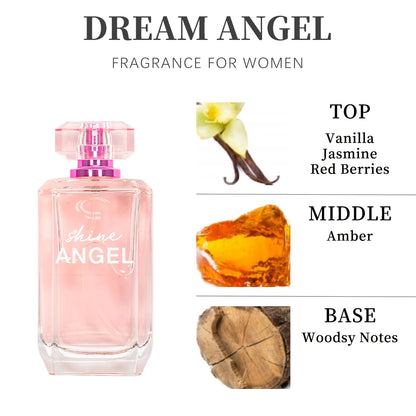 SHINE ANGEL Women's Eau de Parfum 3.4oz – Long Lasting Fragrance Perfume for Women