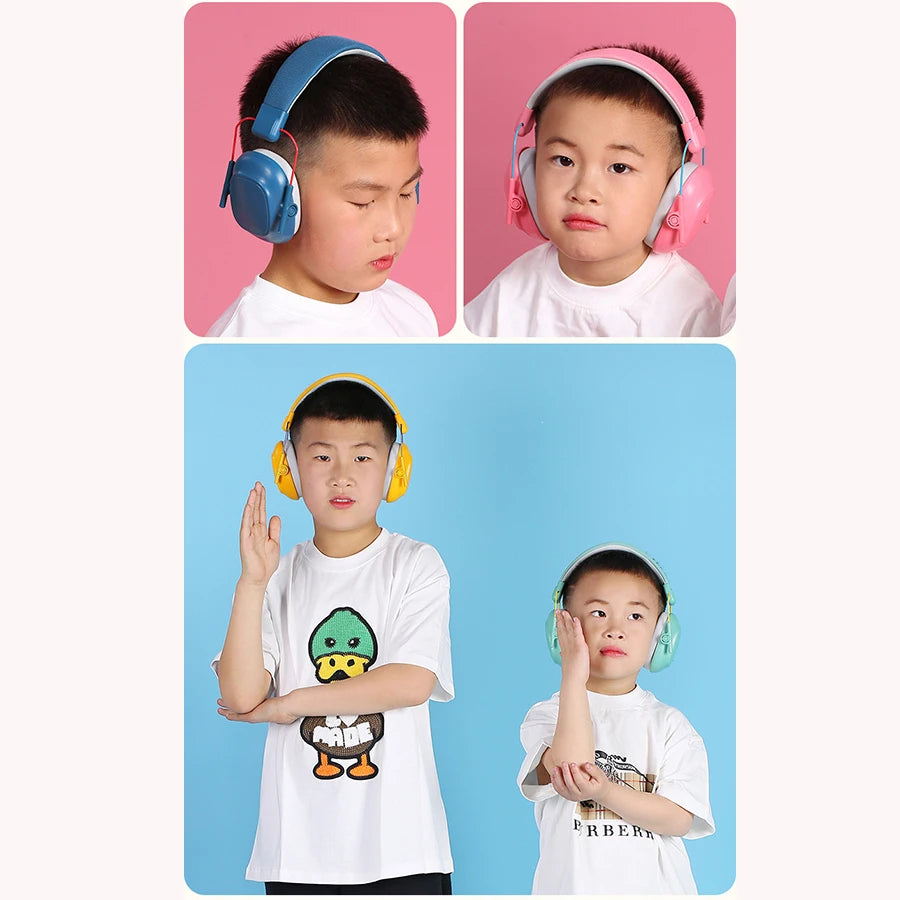 Kids Noise-Cancelling Earmuffs – Soundproof Headphones for Aircraft, Learning & Drums