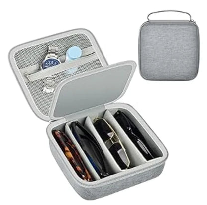 Travel Sunglasses Organizer Case for Quay Polarized Sunglasses – Men & Women Trendy Sunglass Storage Holder (Bag Only)
