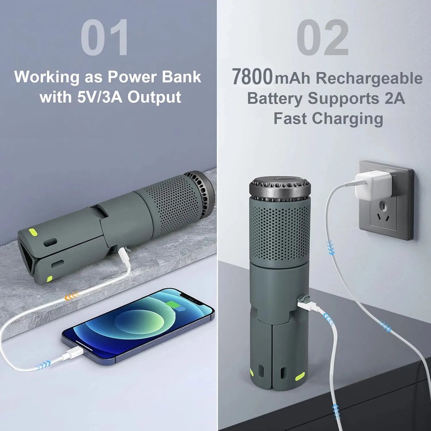 LED Outdoor Camping Lantern - USB Rechargeable, Adjustable Color Temperature, Portable, IP65 Waterproof, Retractable