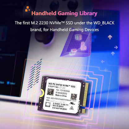 Western Digital WD SN740 1TB/2TB SSD – M.2 2230 Gen4 PCIe 4.0x4 NVMe Solid State Drive for Steam Deck & Surface Pro X