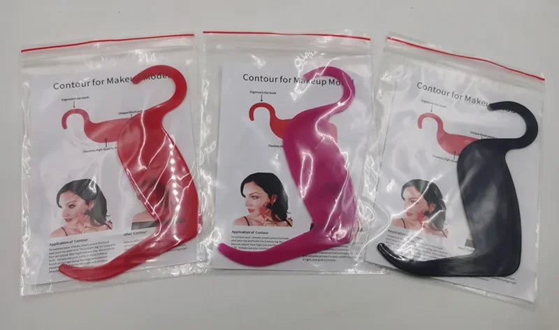 Eyeliner Cards & Contour Stencils - Face, Cheek, Nose Makeup Model & Eyebrow Shaper Tools for Beauty Accessories