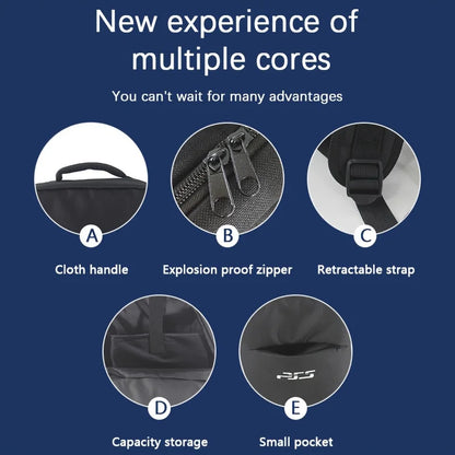 PS5 Travel Backpack - Protective Carrying Case with Storage for Console and Accessories, Compatible with Sony PlayStation 5