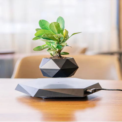 Levitating Air Bonsai Pot – Magnetic Floating Rotating Planter for Home Décor (Without Plants)