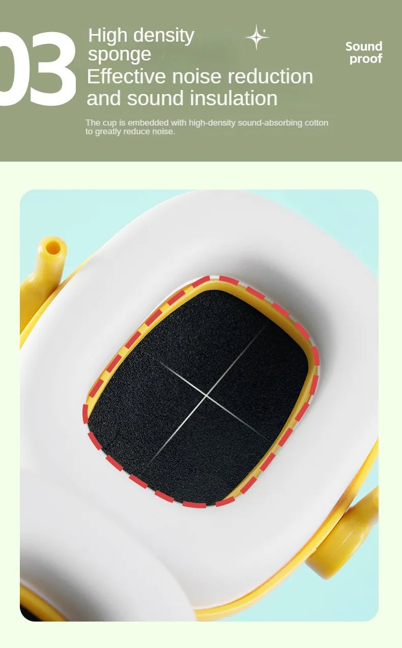 Kids Noise-Cancelling Earmuffs – Soundproof Headphones for Aircraft, Learning & Drums