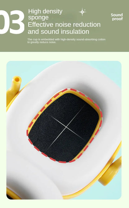 Kids Noise-Cancelling Earmuffs – Soundproof Headphones for Aircraft, Learning & Drums