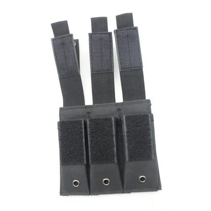 9mm Tactical Magazine Pouch - MOLLE Single & Double Mag Bag, Open-Top Pouch for Glock, M1911, 92F, Torch & Triple Bag
