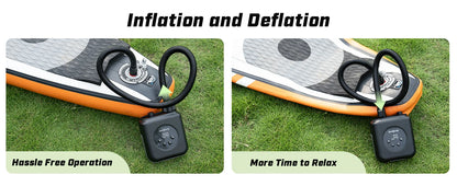 SUP Inflatable Pump — Rechargeable 20PSI Pump for PVC Kayaks, Kite Wings & Stand Up Paddle Boards
