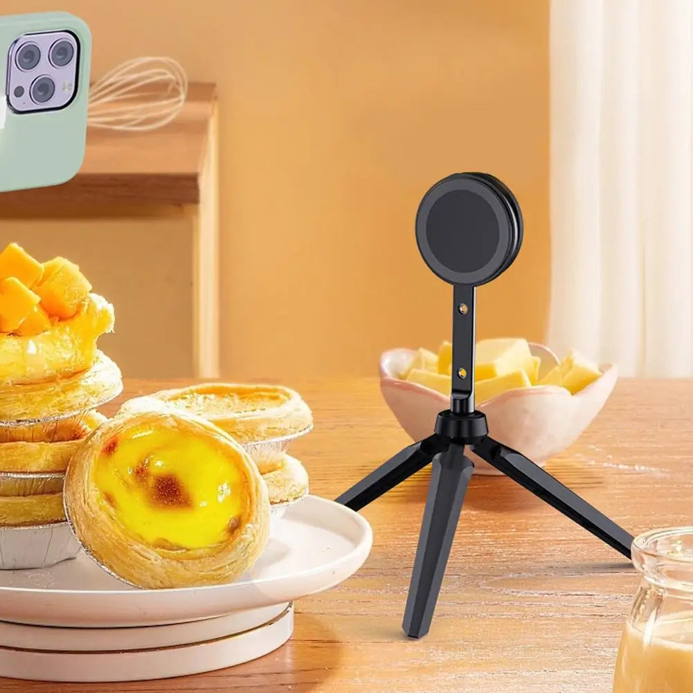 Phone Photography Magnetic Tripod Stabilizer: Anti-Shake Selfie Holder with 1/4 Interface Phone Photo Bracket - Macsafe Cradle Compatible