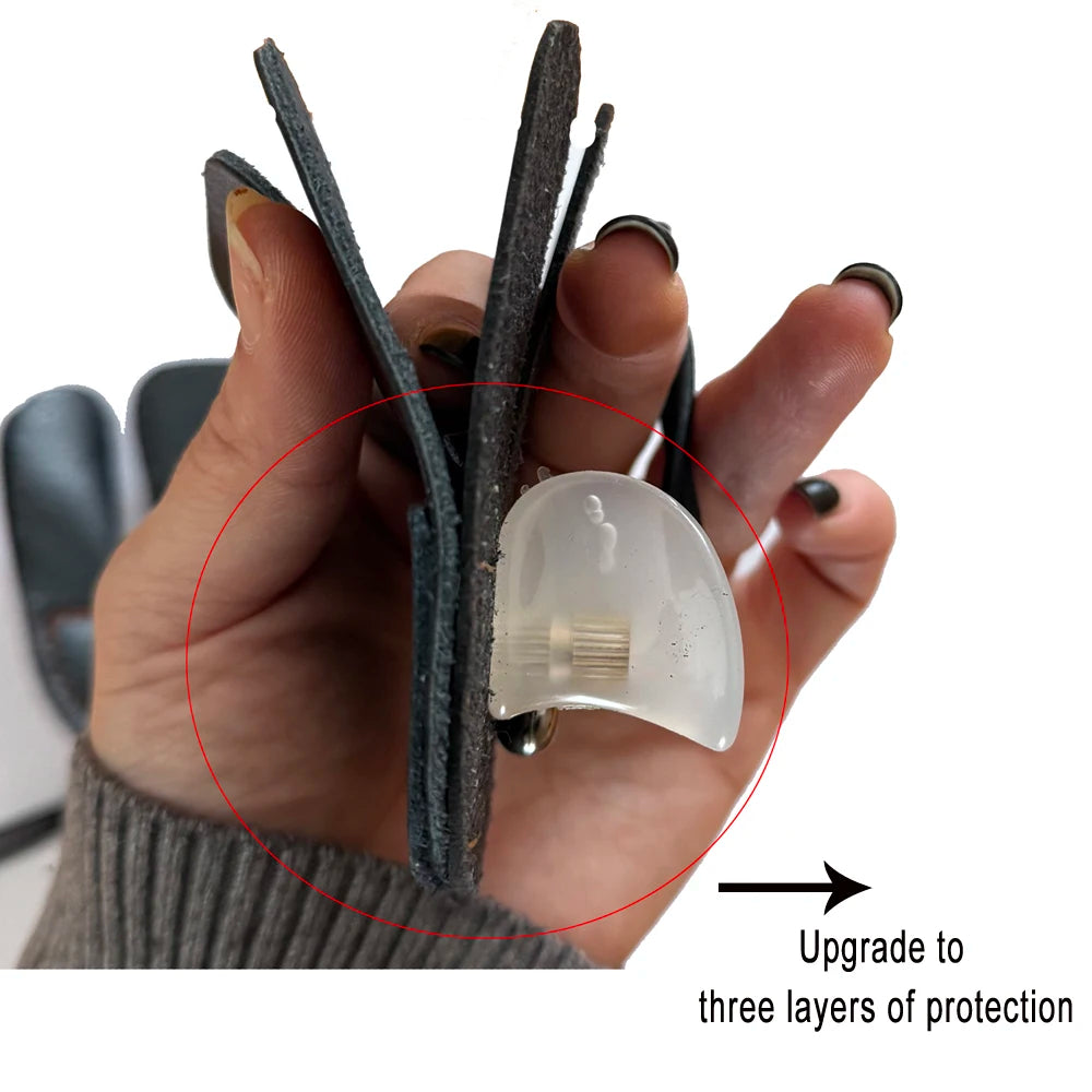 Archery Cowhide Leather Finger Tab – Protective Gear for Recurve Bow