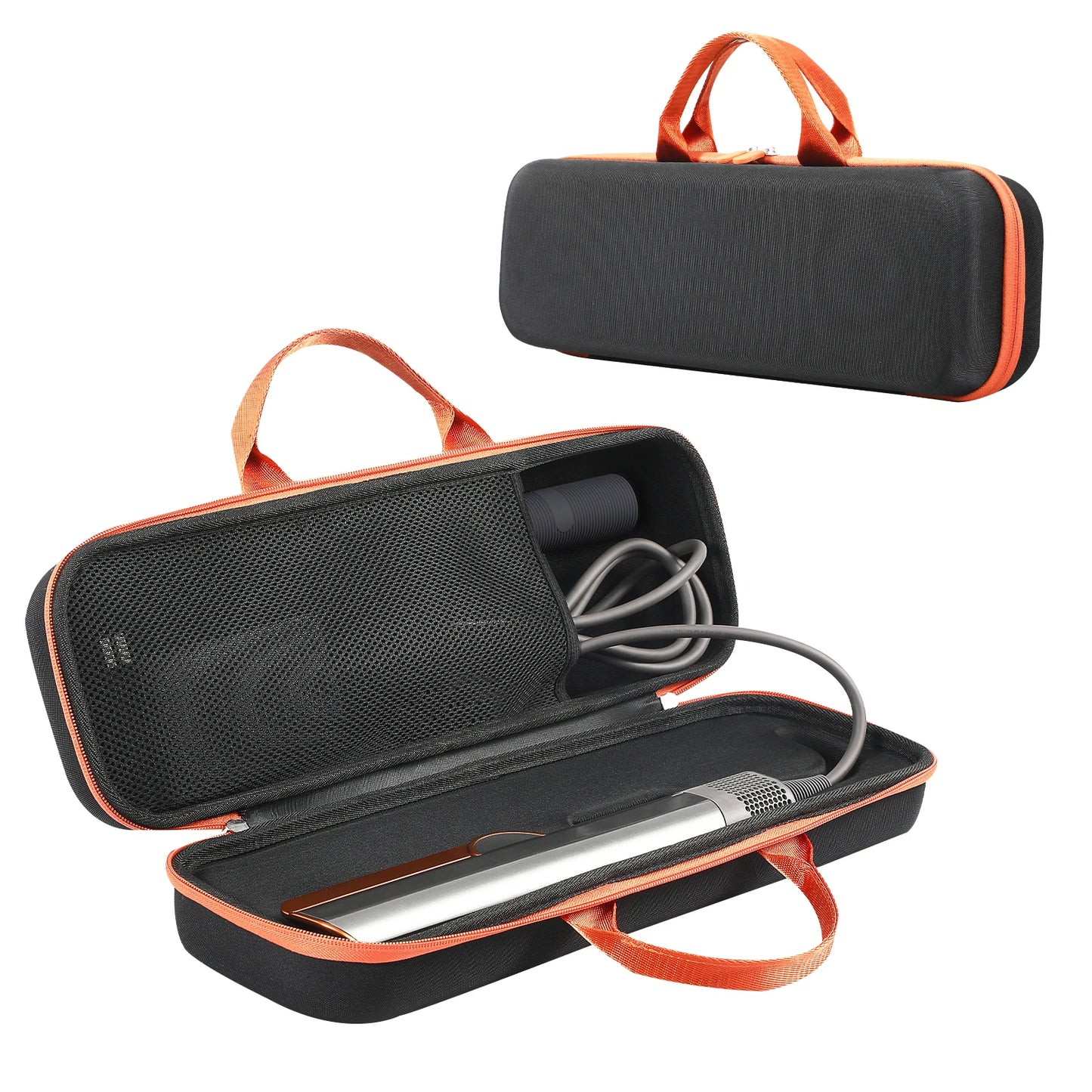 Hard Carrying Case with Mesh Bag – Anti-Scratch Storage for Dyson Airstrait HT01 & Dyson Corrale HS03 Hair Straighteners