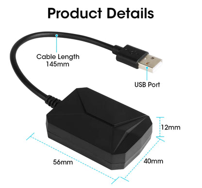JMCQ USB Android TPMS Tire Pressure Monitoring System – 5 Internal/External Sensors with Display & Alarm for Car Navigation Radio
