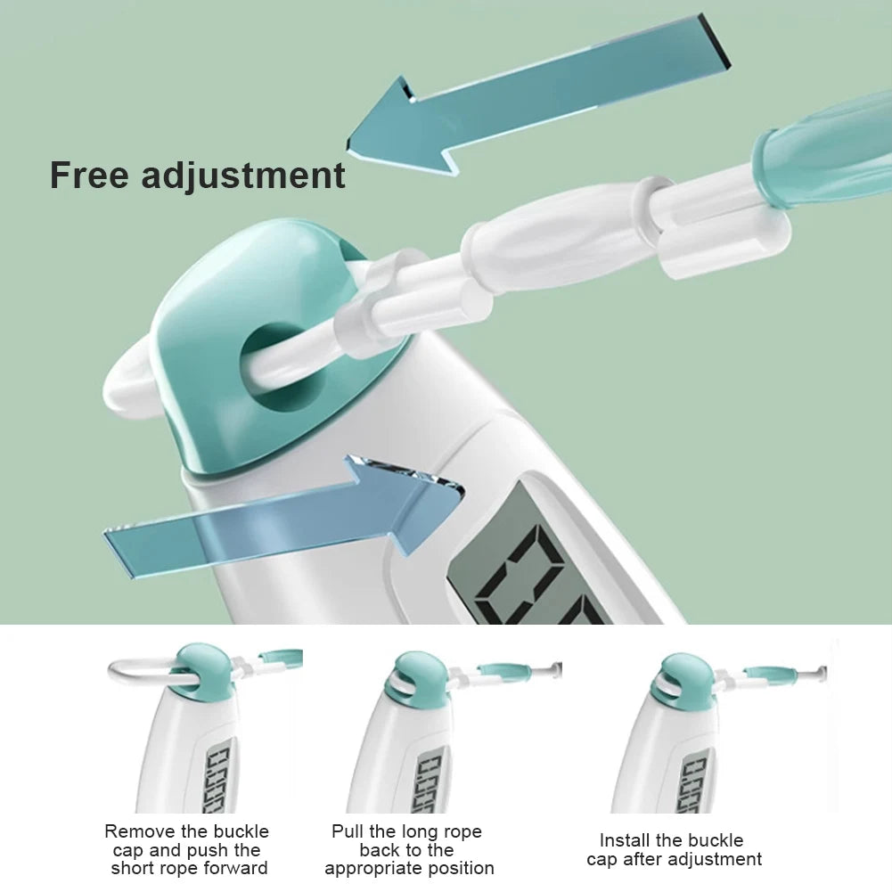 Beaded Jump Rope with Counter – Adjustable Plastic Segmented Skipping Rope for Kids & Adults