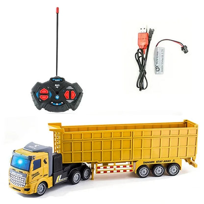 1/48 RC Heavy-Duty Semi-Trailer Truck – Remote Control Construction Dump Truck Toy for Boys Gift