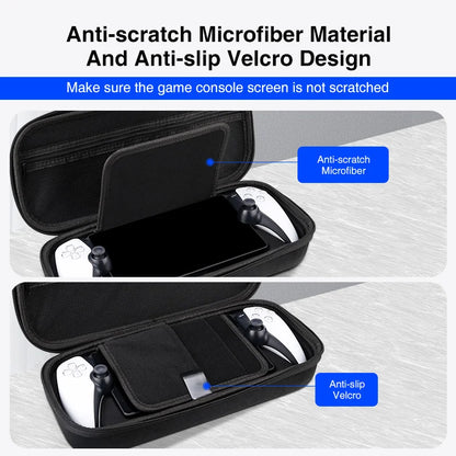 EVA Portable Shockproof Case for PS5 Portal — Protective Anti-Drop Storage Bag for Sony PlayStation Handheld Game Console