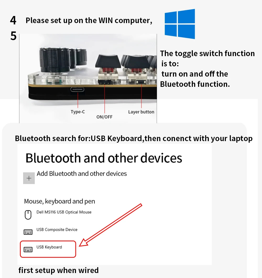 Bluetooth 12-Key RGB Macro Keyboard — 3 Knob Mechanical Hotswap Keypad for Photoshop & Gaming