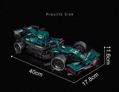 F1 W14 E Technic 1432+ Pcs 1:8 Sports Car Building Blocks – Compatible with 42141, DIY Model, Birthday Gift