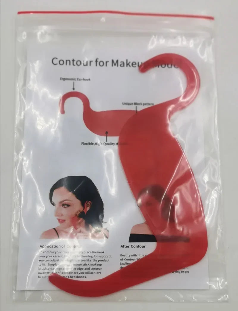 Eyeliner Cards & Contour Stencils - Face, Cheek, Nose Makeup Model & Eyebrow Shaper Tools for Beauty Accessories