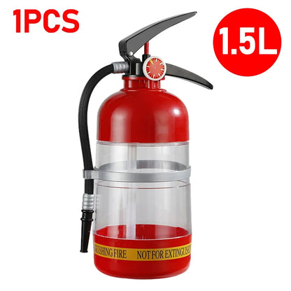 1.5L Beer & Liquor Dispenser — Creative Fire Extinguisher Shape Acrylic Container, Large Capacity for Wine, Spirits & Beer