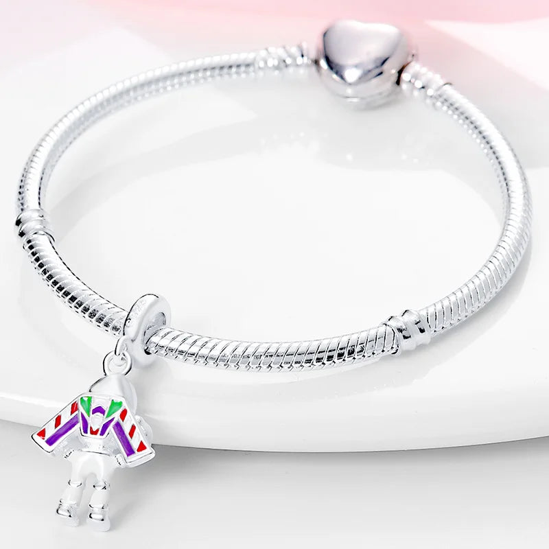 Fall New 925 Silver Plated MINISO Marvel Star Wars Rescuers Pendant Charm – Fits Original Pandora Bracelet, DIY Jewelry for Women