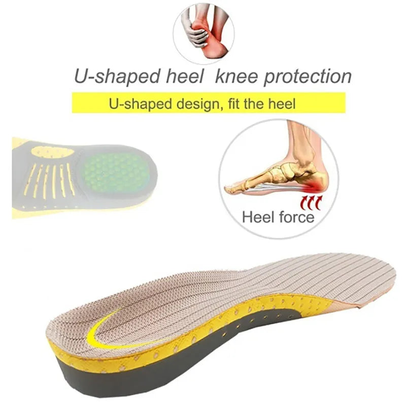 1 Pair Orthopedic Insoles: Flat Foot Health Sole Pad for Shoes - Arch Support Pad for Plantar Fasciitis, Feet Care Orthotics