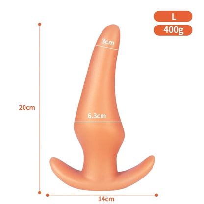 Wearable Soft Silicone Anal Plug – Anti-Drop Prostate Massager & Comfortable Butt Plug for Anal Training