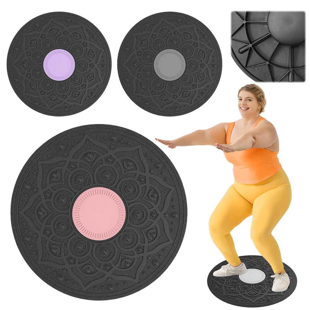 Wobble Balance Board — Non-Slip Portable Stability Trainer for Yoga, Swing & Full Body Exercise