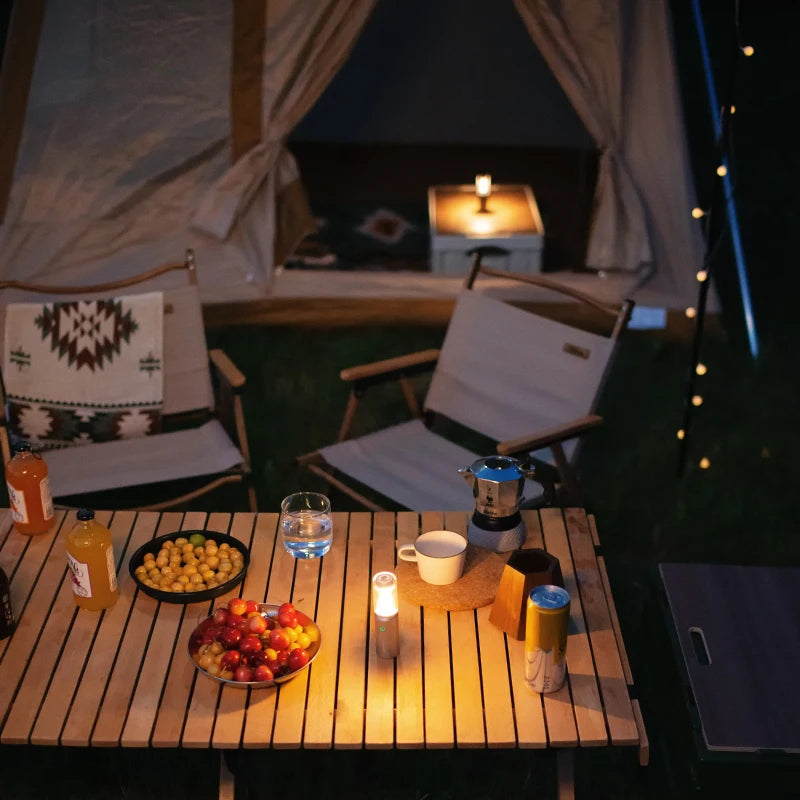 HOTO Rechargeable Camping Light – Waterproof Flashlight & Lantern with 3 Modes, Mini Outdoor Hanging Tent Lamp