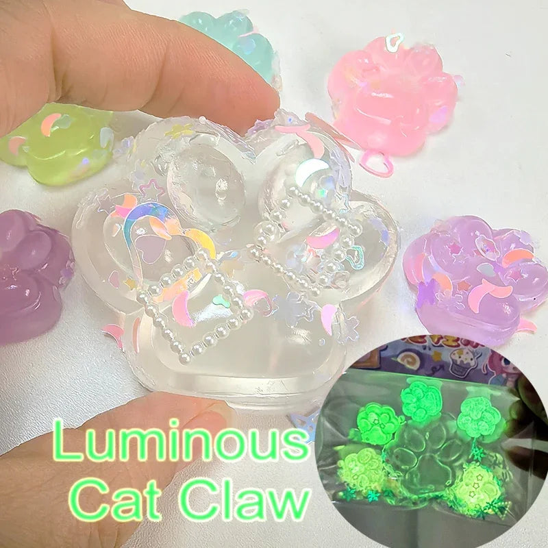 Luminous Cat Paw Hamster Squishy Toy – Stress Relief, Antistress & Decompression Squeeze Toy for Kids and Adults