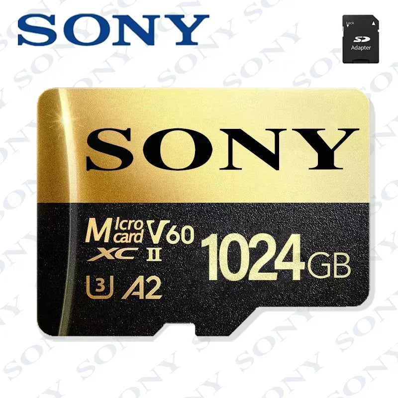 Original SONY Micro SD Card – 2TB, 1TB, 512GB, 128GB High-Speed TF Memory Card for Drone, Audio, PC & PS5 Game