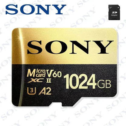 Original SONY Micro SD Card – 2TB, 1TB, 512GB, 128GB High-Speed TF Memory Card for Drone, Audio, PC & PS5 Game