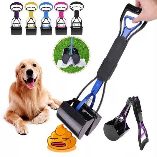 60CM Long Handle Pet Pooper Scooper - Dog and Cat Waste Picker with Jaw Design - Easy Waste Cleaning Tool for Pet Supplies