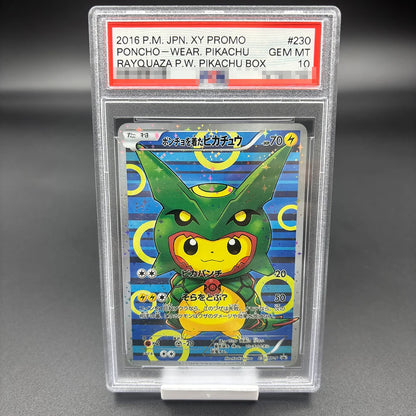 DIY 2023 PTCG Van Gogh Pikachu & Grey Felt Hat Collection Card – 10-Point Rating Anime Game Card Gift Toy