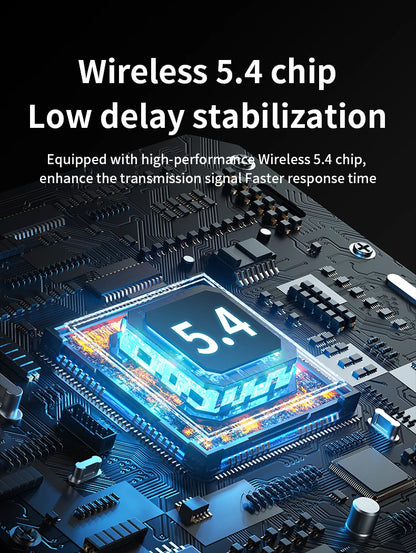 Bluetooth 5.4 Audio Transmitter Receiver – 3.5mm AUX HiFi Stereo Wireless Adapter with Mic for Car, Airplane, TV, PC & Headphones