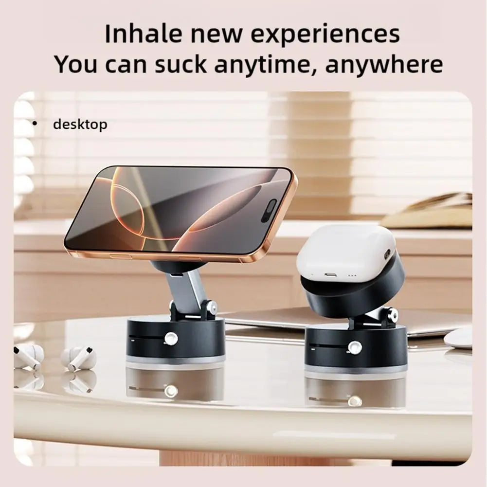 Double-Sided Magnetic Suction Phone Holder – Foldable & Multi-Functional Vacuum Mount