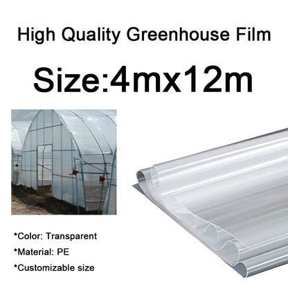 0.08mm-0.14mm Greenhouse Film – Transparent, Waterproof, Heat Preservation, Anti-Aging Planting & Gardening Film