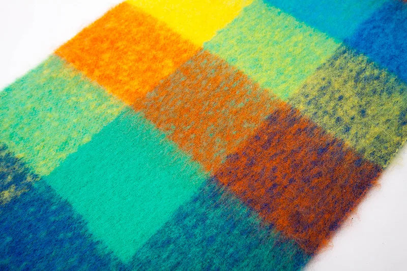 2025 Women's Winter Thick Cashmere Scarf – Warm Pashmina Shawl with Rainbow Tassels & Wraps