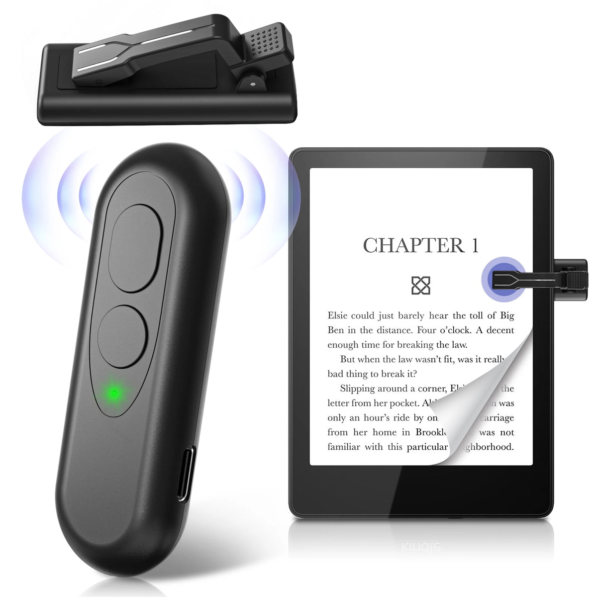 RF Remote Page Turner for Kindle & Kobo — Automatic Page Flipping Devi ...