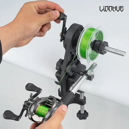 LINNHUE Lightweight Fishing Line Winder Spooler – Antirust Sturdy Tool for Spinning & Baitcasting Reels, Fishing Accessories