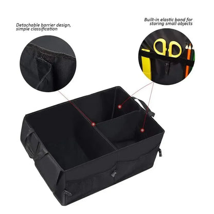 Car Trunk Storage Bag – Folding Multifunction Container, Tool & Food Organizer Box for Universal Cars