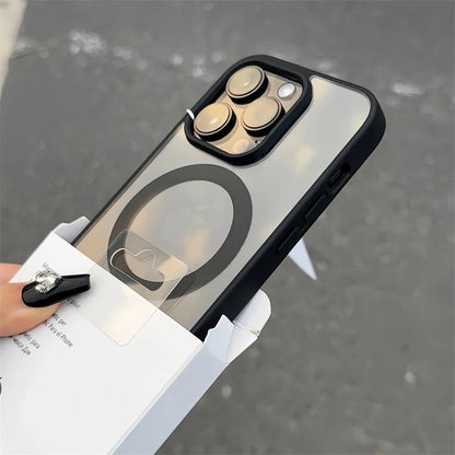 Luxury MagSafe Transparent Case for iPhone 15, 14, 13, 12, 11, Pro, X, XS, XR, Max, 7, 8, Plus, Mini | Magnetic Wireless Charging Phone Cover