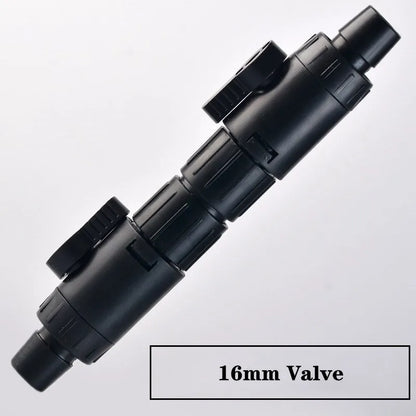 12mm/16mm Double Tap Quick Release Aquarium Valve — No-Leak Water Flow Control & Filter Connector