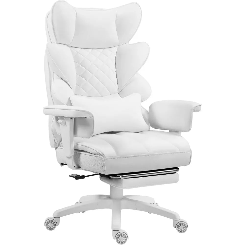 Big & Tall Office Chair – High Back Gaming & Computer Chair with Pocket Spring Cushion, Adjustable Armrests & Lumbar Support